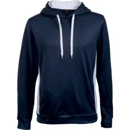 Track Hooded Sweater Navy White